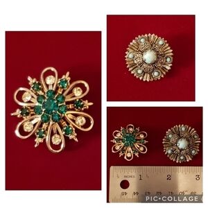 2 Vintage Brooch Pins